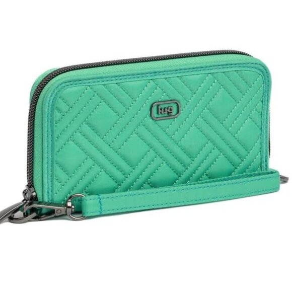 Lug Whirly RFID Wristlet Wallet Oasis Teal Green - Picture 2 of 15